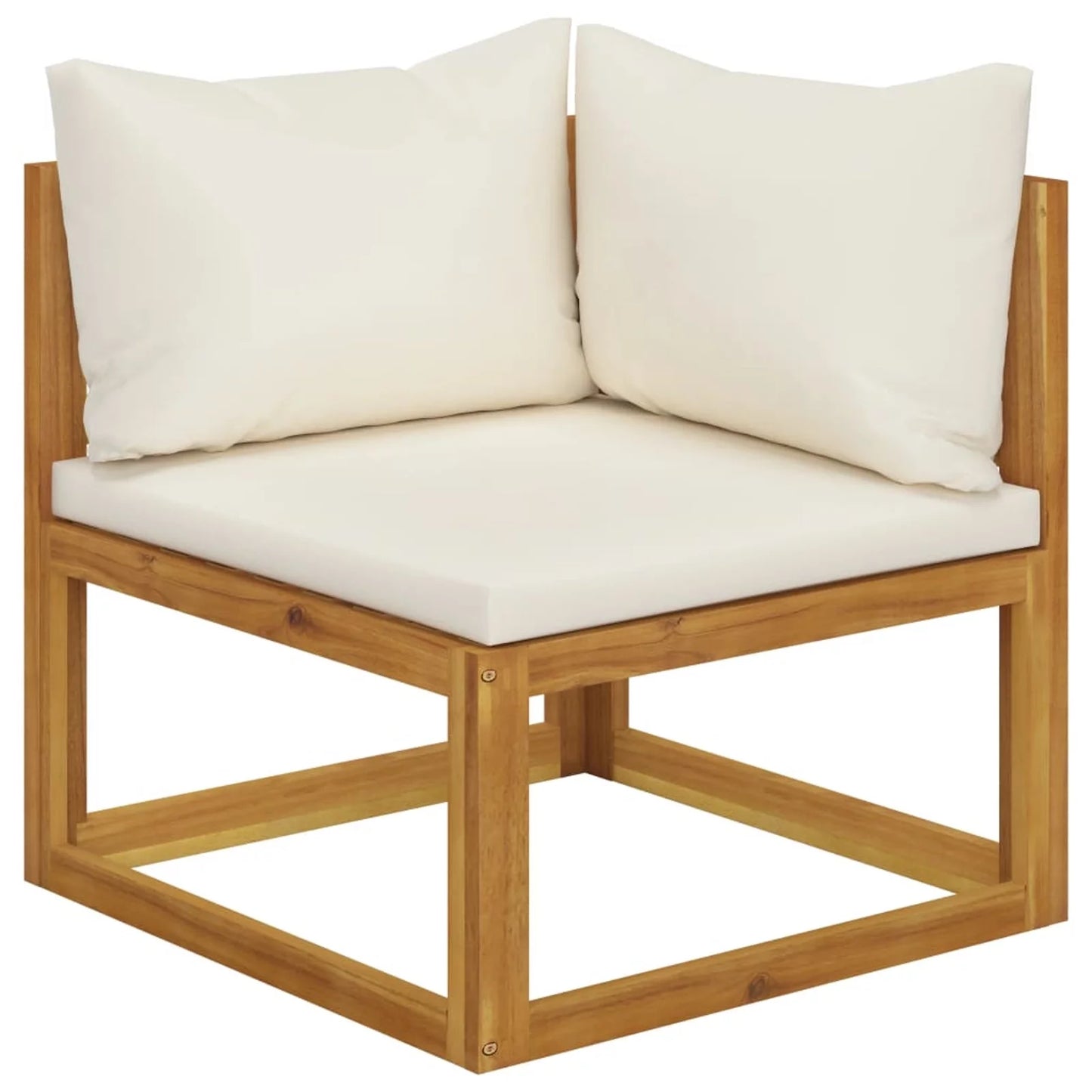 12 Piece Patio Set with Cushion Solid Acacia Wood