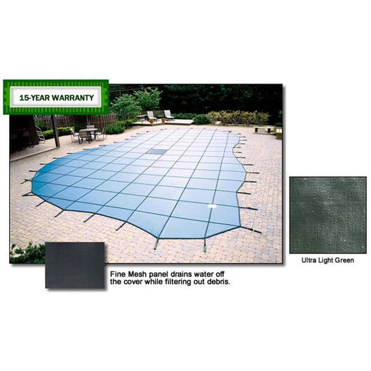 16'x32' 15 Year Ultra Light Safety Cover - Green