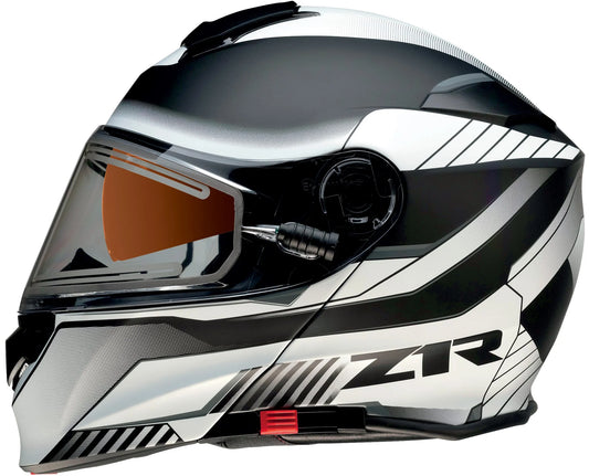 Z1R Solaris Scythe Snow Helmet w/Heated Electric Shield White/Black XXL